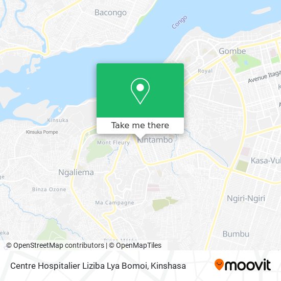 Centre Hospitalier Liziba Lya Bomoi map