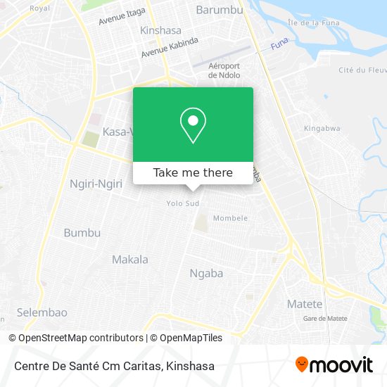 Centre De Santé Cm Caritas map