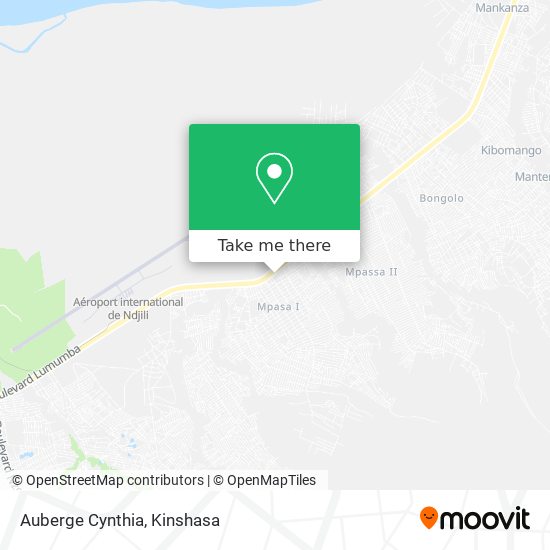 Auberge Cynthia map