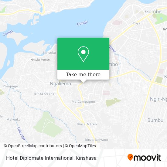 Hotel Diplomate International map