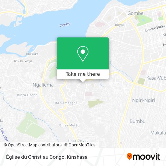 Église du Christ au Congo map