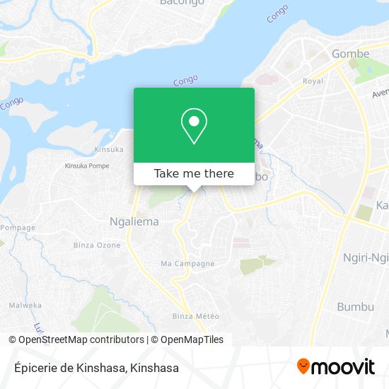Épicerie de Kinshasa map