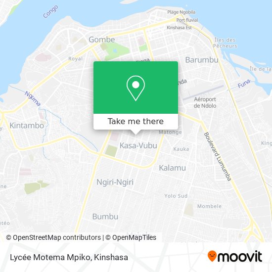 Lycée Motema Mpiko map