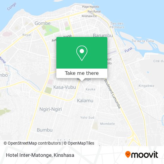 Hotel Inter-Matonge map