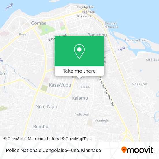 Police Nationale Congolaise-Funa map