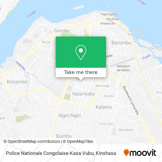 Police Nationale Congolaise-Kasa Vubu map