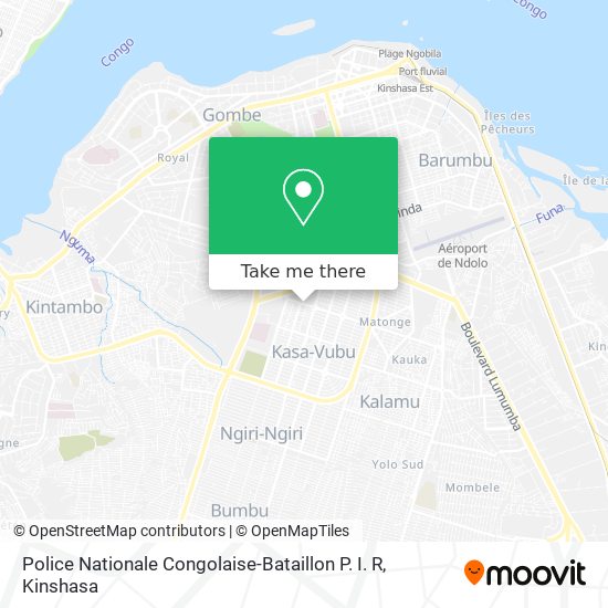 Police Nationale Congolaise-Bataillon P. I. R map