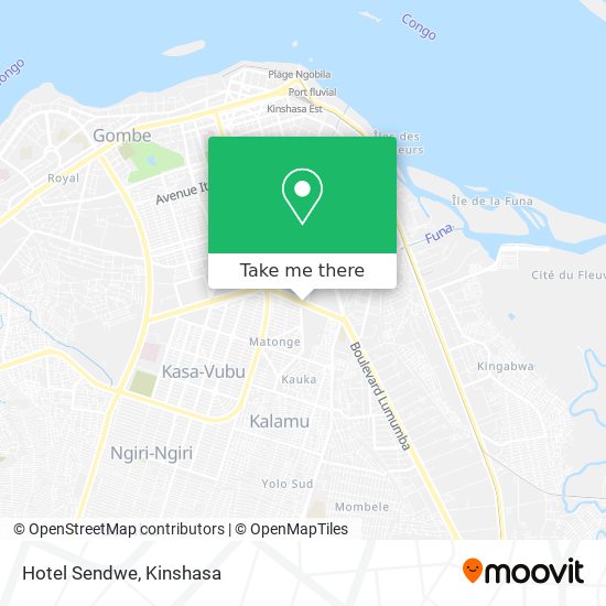 Hotel Sendwe map