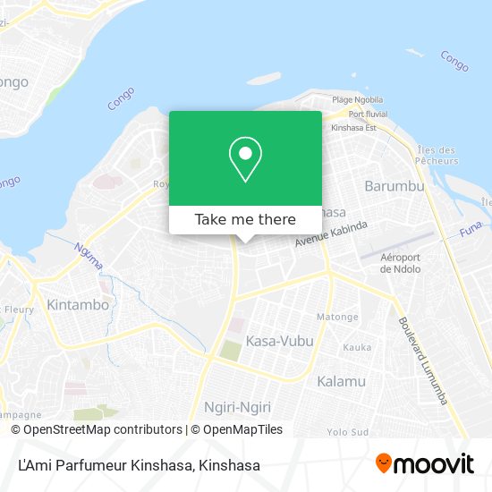 L'Ami Parfumeur Kinshasa map