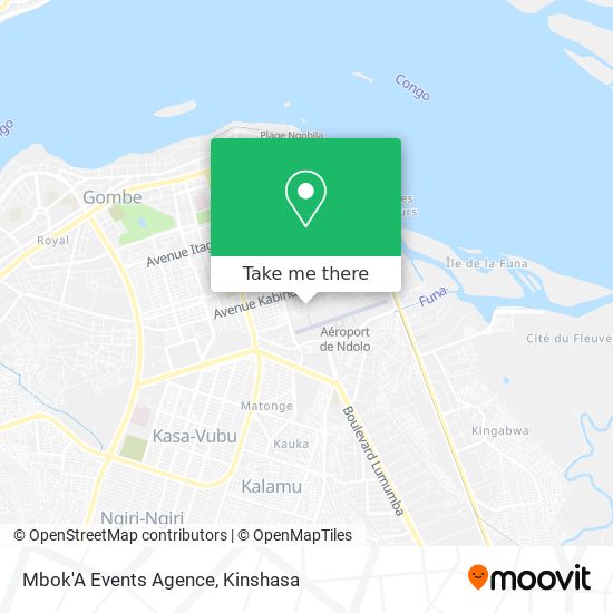 Mbok'A Events Agence map