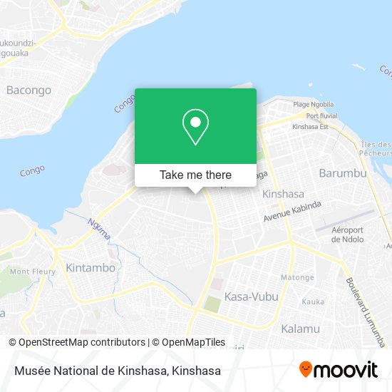 Musée National de Kinshasa map