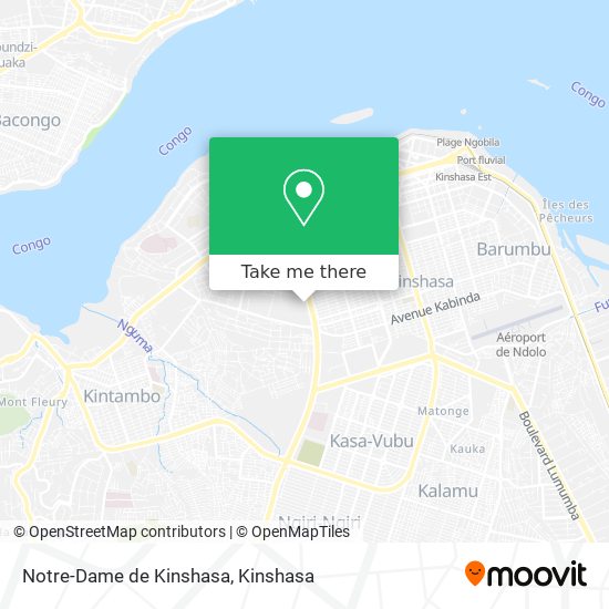 Notre-Dame de Kinshasa map