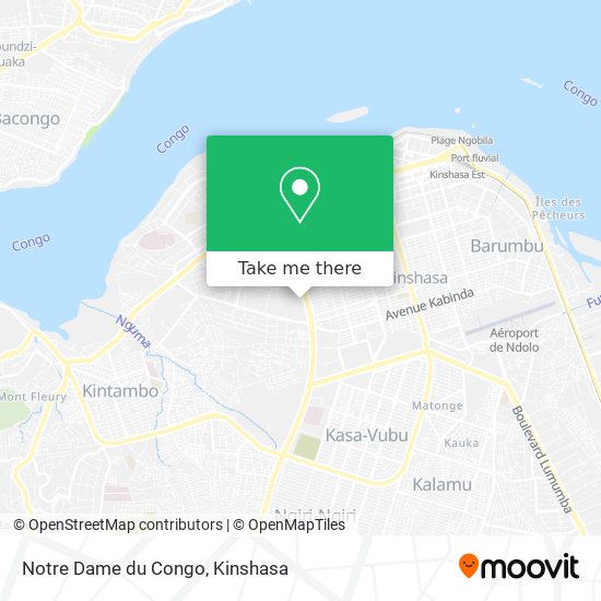 Notre Dame du Congo map