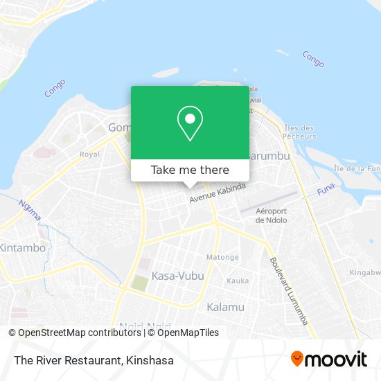 The River Restaurant map
