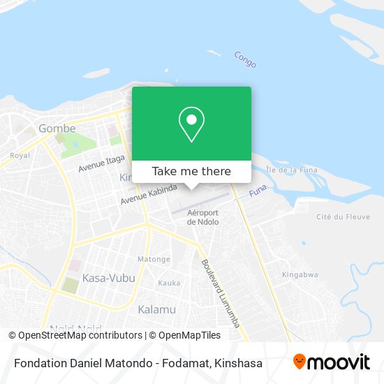 Fondation Daniel Matondo - Fodamat map