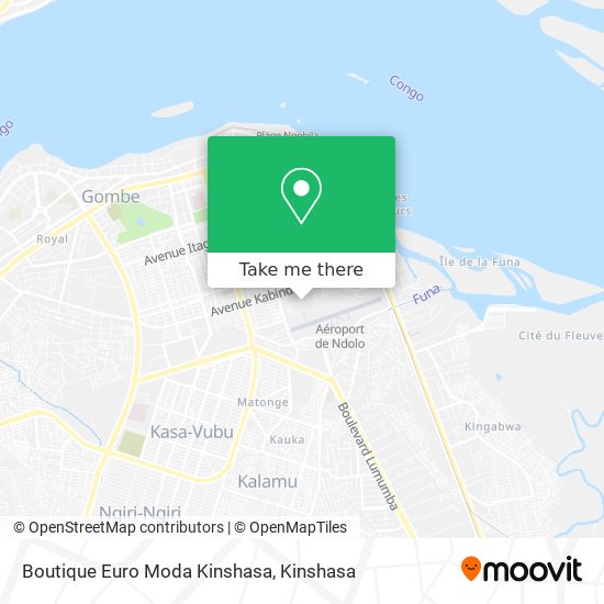 Boutique Euro Moda Kinshasa map