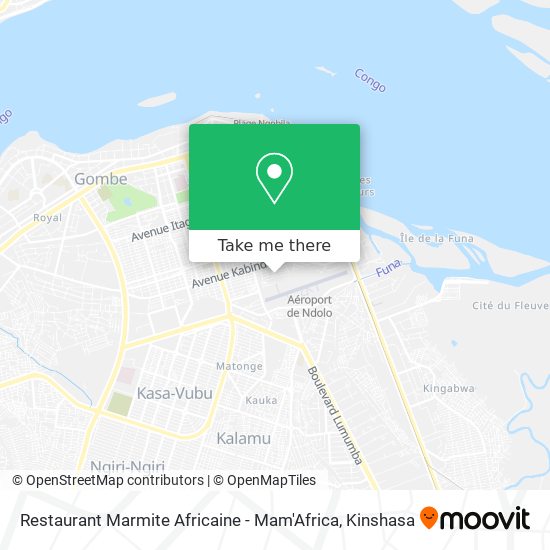 Restaurant Marmite Africaine - Mam'Africa map
