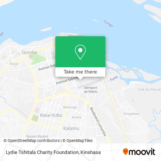 Lydie Tshitala Charity Foundation map