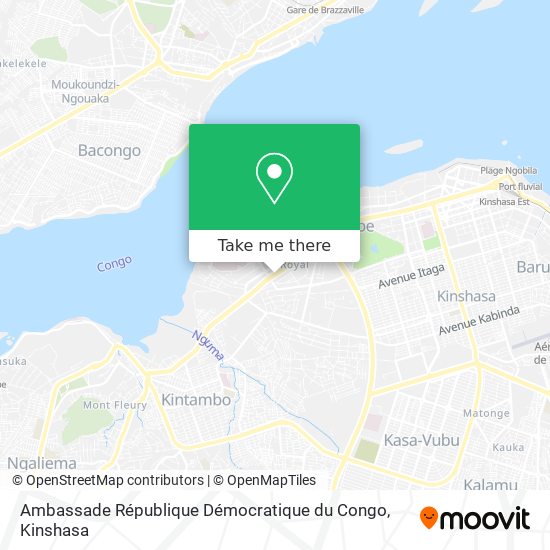 Ambassade République Démocratique du Congo map
