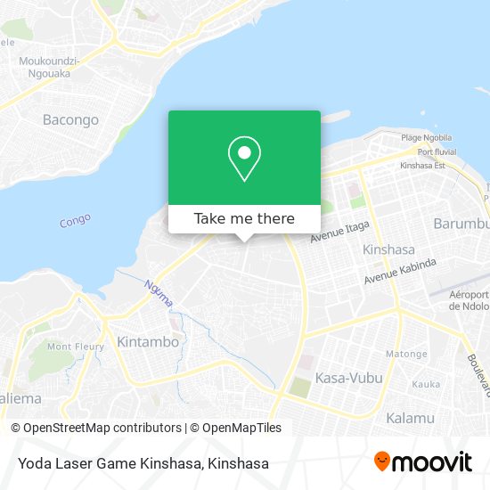 Yoda Laser Game Kinshasa map