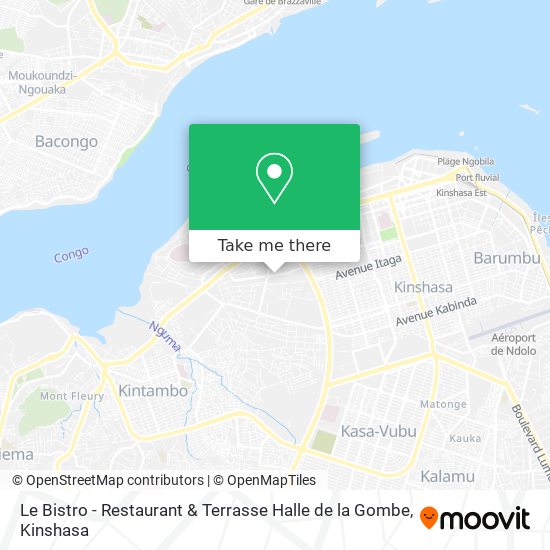 Le Bistro - Restaurant & Terrasse Halle de la Gombe map