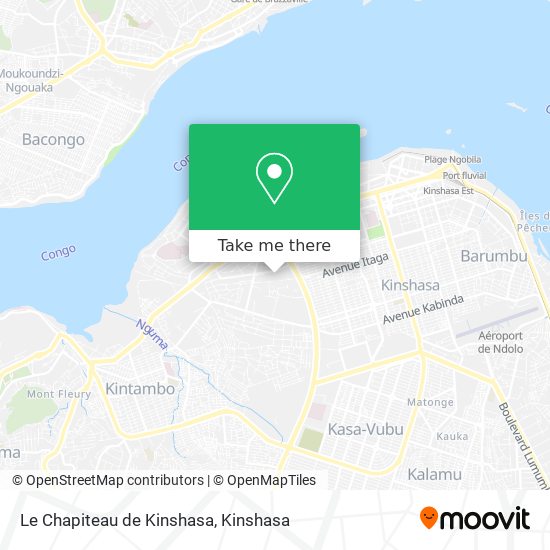 Le Chapiteau de Kinshasa map