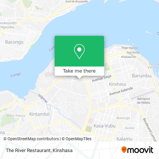 The River Restaurant map