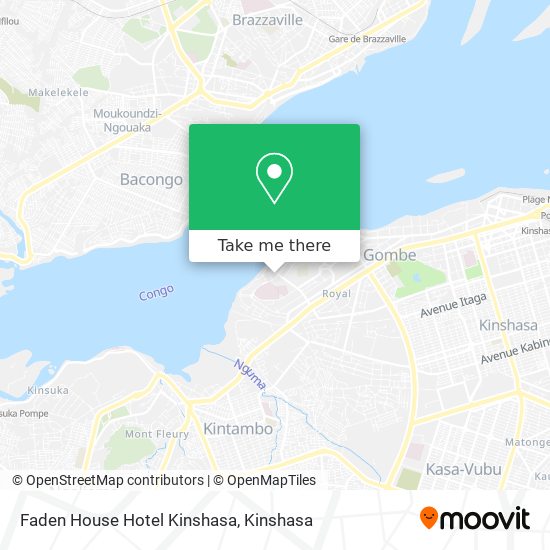 Faden House Hotel Kinshasa map