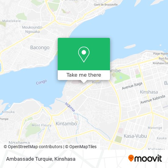 Ambassade Turquie map