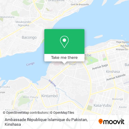 Ambassade République Islamique du Pakistan map