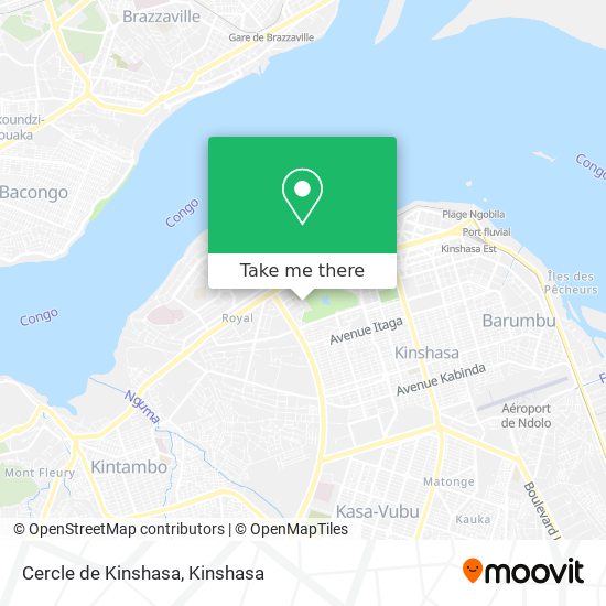 Cercle de Kinshasa map