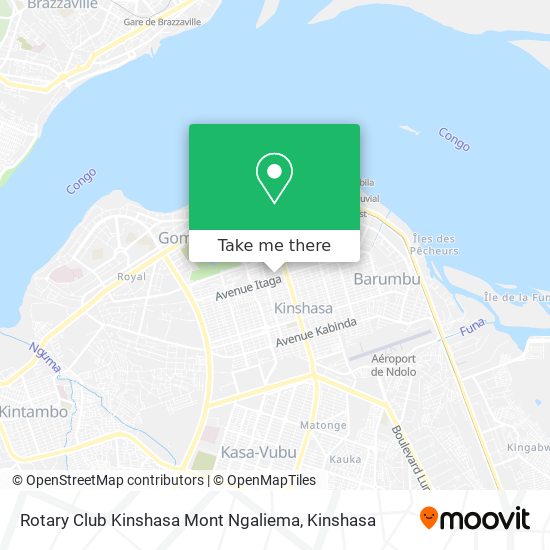 Rotary Club Kinshasa Mont Ngaliema map