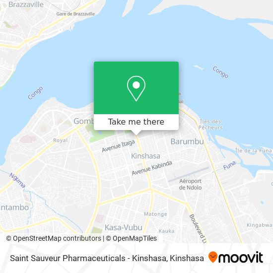 Saint Sauveur Pharmaceuticals - Kinshasa map
