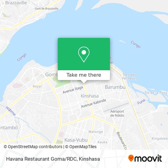 Havana Restaurant Goma/RDC map