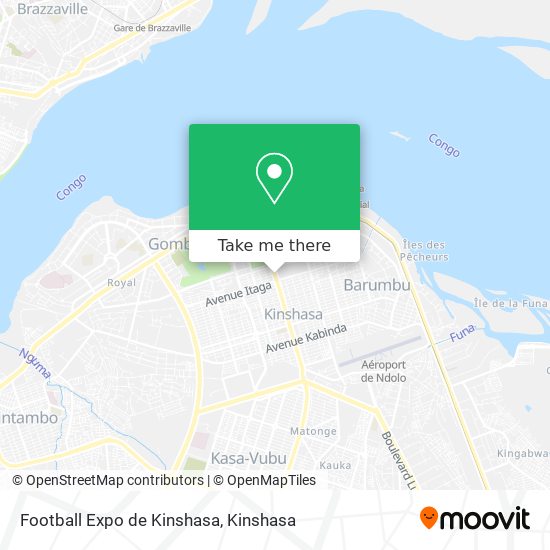 Football Expo de Kinshasa map