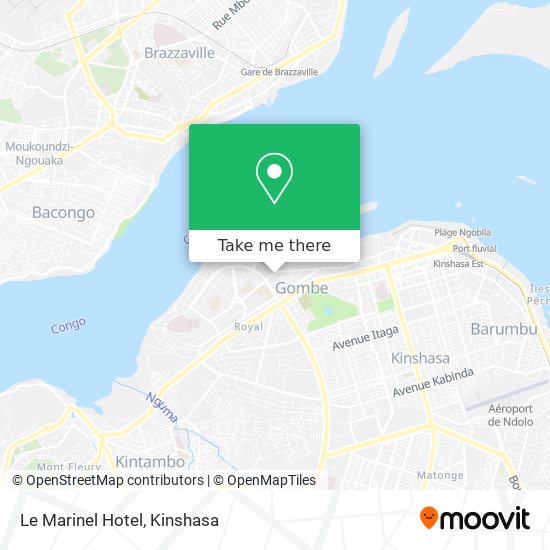 Le Marinel Hotel map