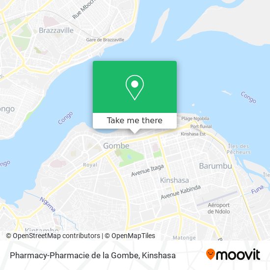 Pharmacy-Pharmacie de la Gombe map