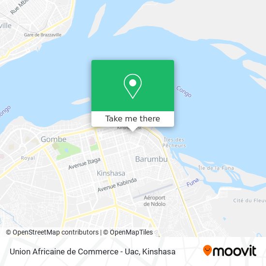 Union Africaine de Commerce - Uac map