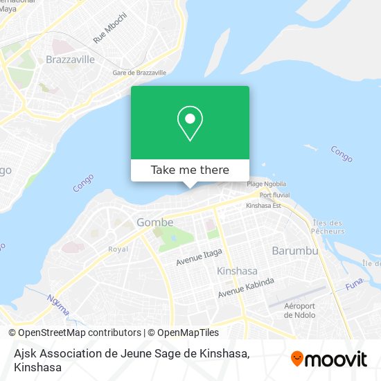 Ajsk Association de Jeune Sage de Kinshasa map