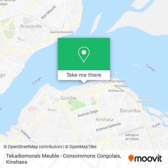 Tekadiomona's Meuble - Consommons Congolais map