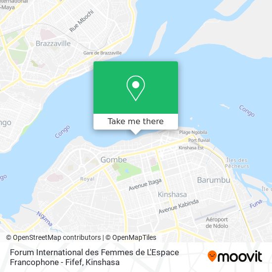Forum International des Femmes de L'Espace Francophone - Fifef map