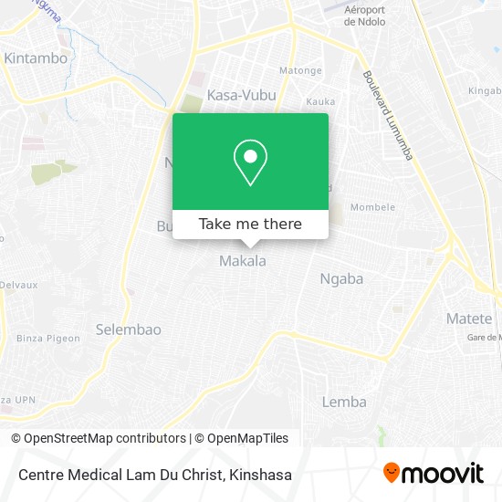Centre Medical Lam Du Christ map