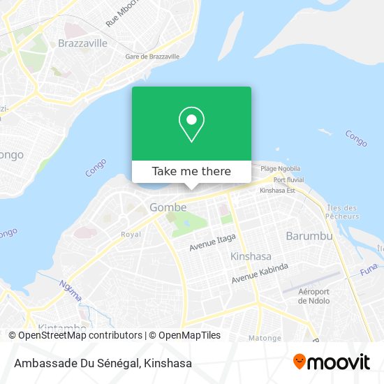 Ambassade Du Sénégal map