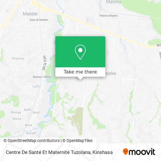 Centre De Santé Et Maternité Tuzolana map