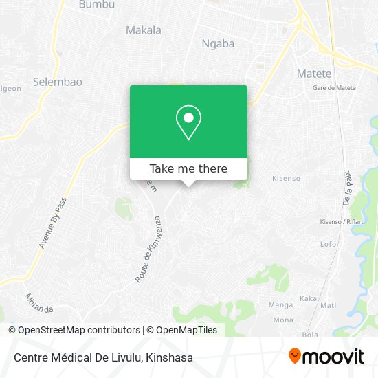 Centre Médical De Livulu map