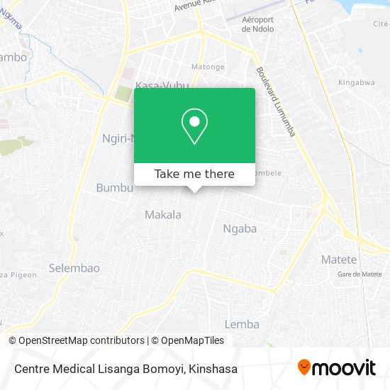 Centre Medical Lisanga Bomoyi map