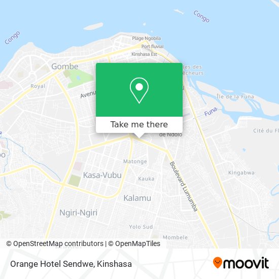 Orange Hotel Sendwe map