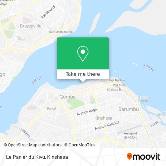 Le Panier du Kivu map