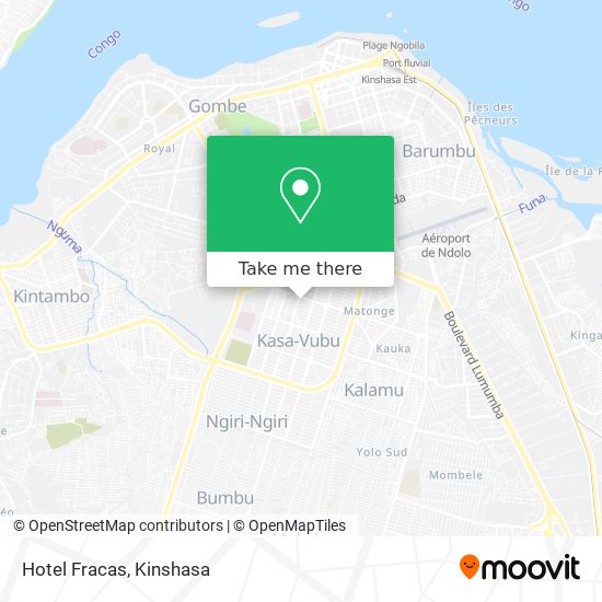 Hotel Fracas map