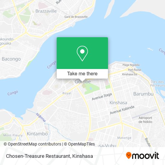 Chosen-Treasure Restaurant map